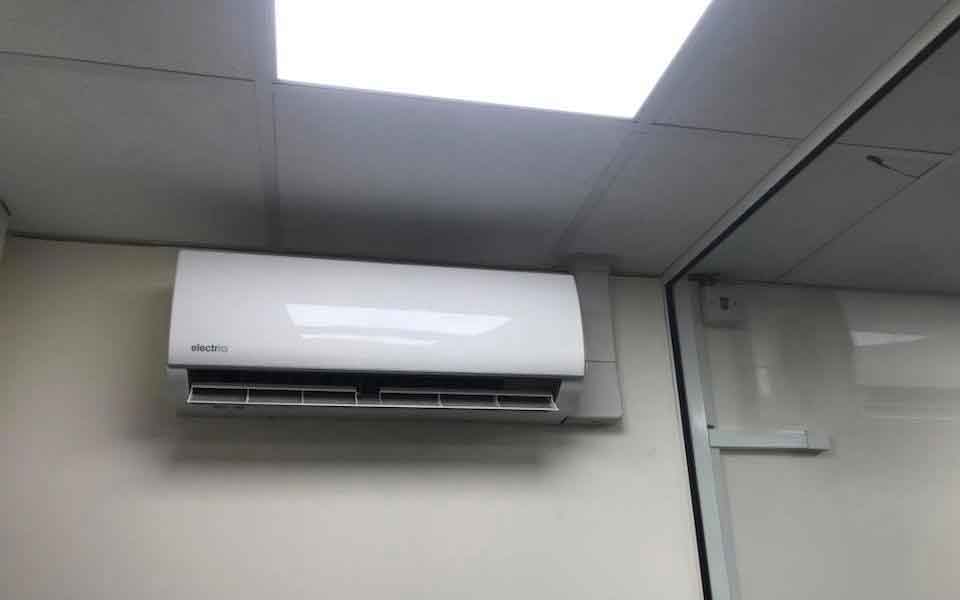 Air conditioning installed in office